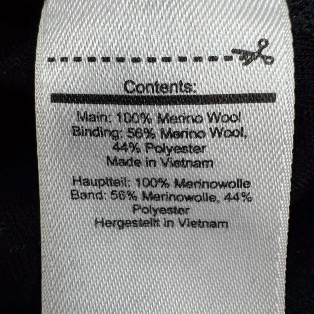 Smartwool Mens Large Black Gray Colorblock Henley Merino Wool Shirt SW014018